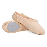 Canvas ballet shoes split sole